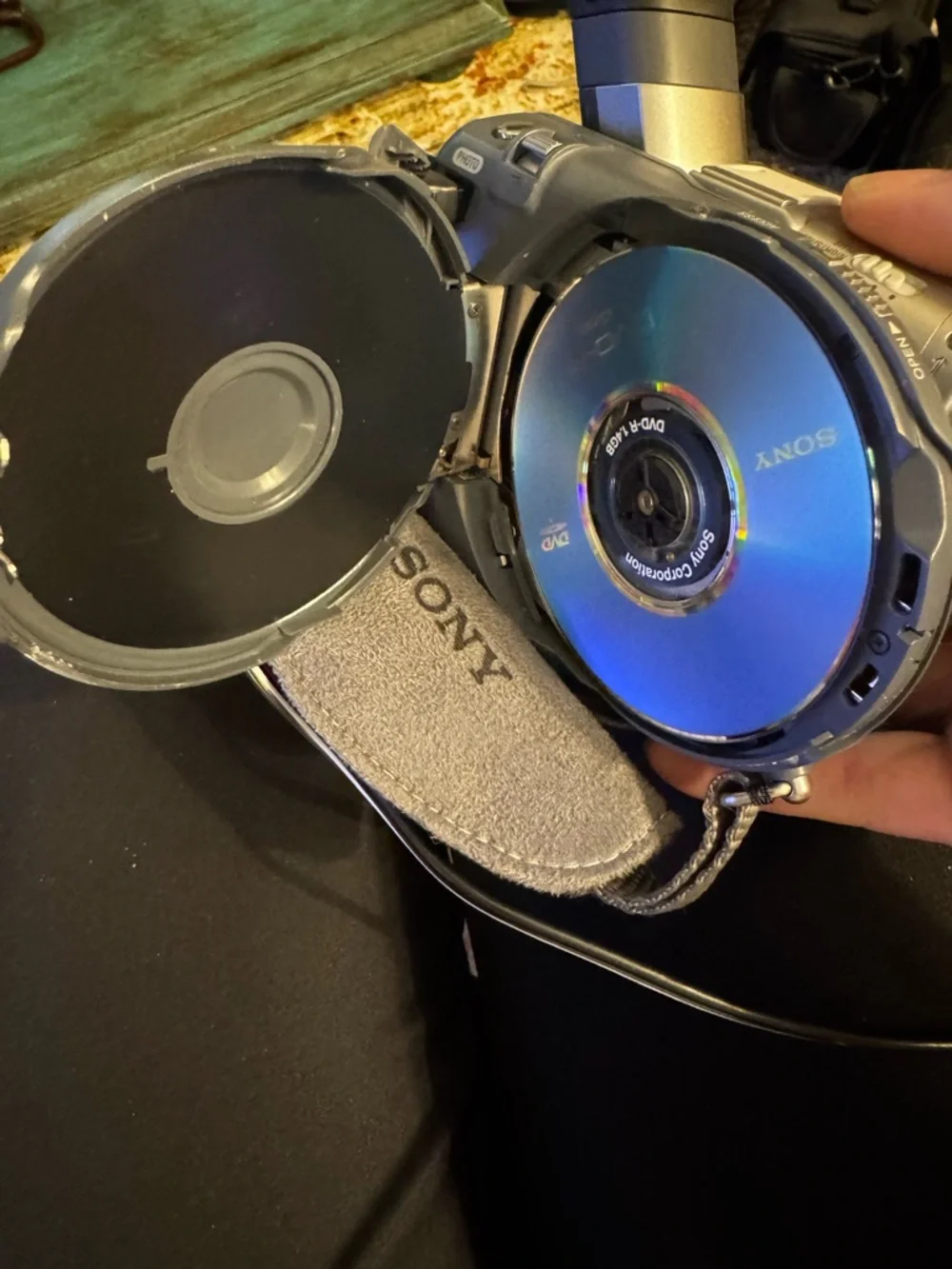 Sony Silver Handycam DVD Camcorder with Mega Pixel Branding